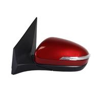 Side Rear View Mirror Assembly For I20 2016-2017 (Red 5 pin Left) | Compatible with Hyundai Electric Adjustment Turn Signal Function Power Folding Heated Glass Direct Replacement Precision Fit