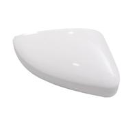 Side Rear View Mirror Cover Replacement Shell Trim Black Red Side Mirror Caps Accessories For VW For Polo MK5 6R 6C(White right)
