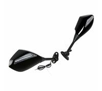 Side Rearview For H-onda CBR1000RR 2004-2007 2005 2006 CBR250R 2011-2013 2012 CBR300R 2015-2018 2016 2017 Motorcycle Turn Signals Rearview Side Mirror(Black- Silver)