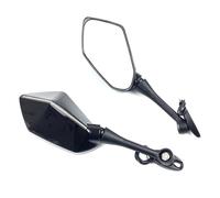 Side Rearview For H-onda CBR600RR 2003-2011 2012 2013 2014 2015 2016 2017 2018 2019 Pair Motorcycle Rearview Turn Signal Side Mirrors Black Carbon(Black- Silver)