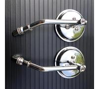 Side Rearview For Harley For Davidson Iron 883 2009-2014 2013 2012 2011 For Street Glide 2006-2014 Motorcycle 8mm Thread Rear View Mirror(Chrome)