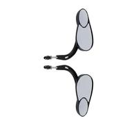 Side Rearview For Harley Iron 883 XL883N XL883 N XL 883N 2009-2017 2016 2015 2014 2013 2012 2011 2010 Motorcycle Rear View Mirror Side Mirrors(Black- Silver)