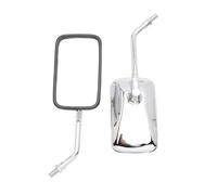 Side Rearview Mirror 10MM 360 Degrees Adjustment Chrome Motorcycle Rear View Mirrors ATV Side For Bike Scooter Moped Tricycle Quads