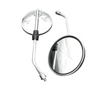 Side Rearview Mirror 2pcs Round Motorcycle Back View Mirror Electric Bicycle Rearview Mirrors Moped Accessories