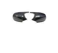 Side Rearview Mirror Cap For M3 Style E90 E91 E81 E82 E87 E88 For 1 3 Series E92 E93 For M Car Mirror Cover Cap Black Carbon Fiber Rear Look Accessories Wing Mirror Cover Cap(Carbon Fiber 2)