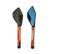 Side Rearview Mirror For FZ25 FZ 25 CNC Aluminum Motorcycle Handlebar Rear View Mirrors Blue Anti-glare Mirror