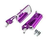 Side Rearview Mirror Rectangle Motorcycle Rear View Mirrors Side 360 Degree Adjustment Aluminum Rearview Red Blue Yellow