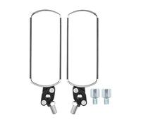 Side Rearview Mirror Rectangle Motorcycle Rear View Mirrors Side 360 Degree Adjustment Aluminum Rearview Red Blue Yellow