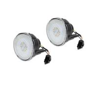 Side Rearview Mirror Turn Signal Lights For Pontiac For Firebird 1998-2002 LED Car Front Bumper Turn Signal Lights DRL Running Driving Lights(Smoked Lens)