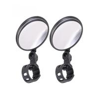 Side Rearview Mirrors 2PCS Adjustable Rotate Bicycle Auxiliary Rearview Mirror Handlebar Mount Wide-Angle Convex Mirror Cycling Rear View Mirrors