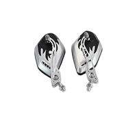 Side Rearview Mirrors 2Pcs/Set 8/10mm Aluminum Alloy Motorbike Adjustable Side Rearview Mirrors Motorcycle Handlebar Mount Rear View Mirrors