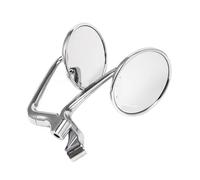 Side Rearview Mirrors 8MM 10MM Universal Motorcycle Chrome Rearview Mirror Multi Angle Adjustment Rearview Reverse Side Mirrors