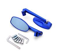 Side Rearview Motorcycle Rear View Mirror CNC Side Mirrors Billet Aluminum For Suzuki GSF600 Bandit GS1000 GS500 GSX1100F For Katana(Blue)
