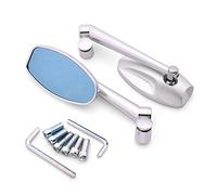 Side Rearview Motorcycle Rear View Mirror CNC Side Mirrors Billet Aluminum For Suzuki GSF600 Bandit GS1000 GS500 GSX1100F For Katana(Silver)