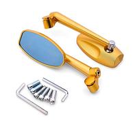 Side Rearview Motorcycle Rear View Mirror CNC Side Mirrors Billet Aluminum For Suzuki GSF600 Bandit GS1000 GS500 GSX1100F For Katana(Gold)