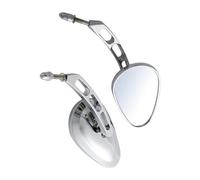 Side Rearview Motorcycle Rear View Mirror Side Mirrors For Harley Fat Boy Lo FLSTFB For Forty Eight XL1200X 2010-2017 2016 2015 2014 2013 2012 2011(Chrome)