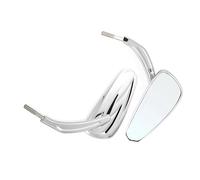 Side Rearview Motorcycle Rearview Mirrors For Harley For Electra Glide Classic FLHTC 1984-2007 2008 2009 2010 2011 2012 2013 Handlebar Mirror Rear View(Silver)