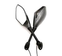 Side Rearview Motorcycle W/Turn Signal Light Rear View Side Mirrors For Kawasaki For Ninja 250R 250 R 2008-2011 2009 2010 For 650R 2009-2011(Carbon fiber)