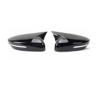 Side Rearview Wing Mirror Cover For Dodge Attitude Exterior Reversing Mirror Protective Shell ABS Material Bright Black(Bright Black)