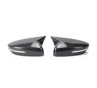 Side Rearview Wing Mirror Cover For Dodge Attitude Exterior Reversing Mirror Protective Shell ABS Material Bright Black(Carbon fiber pattern)