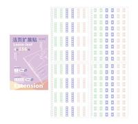 Side Reinforcement Rings - 1.8 Inch Colourful Page Reinforcers | Paper Hole Reinforcement Stickers - Self-Adhesive 156 Pieces Colourful for Folder Protection Tabs Marking Office School Tarpaulin