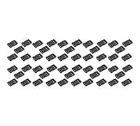 Side Release Buckles Clips for 20 mm / 0.78 inch Webbing Strap, Squeeze Fasteners, Black Delrin Plastic (Pack of 50)