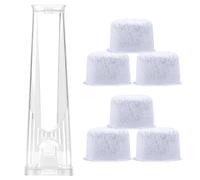 Side Reservoir Filter Holder Compatible with Keurig 2.0 Brewers (with Tall Handle), Plastic Coffee Maker Filter Holder with 6pcs Replacement Charcoal Water Filters for Coffee Makers