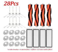 Side Roller Main Brush for Xiaomi for Roborock 1S S50 S52 S55 S5Max S6 Vacuum Cleaner Replacements Hepa Filter Accessories Parts ( Color : XM308 for 28pcs )