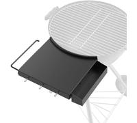 Side Shelf for Weber 18" Charcoal Kettle Grill-Folding BBQ Table with Hooks