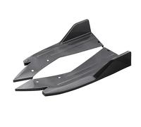 Side Skirt 6pc Universal Car Modification Wind Knife Carbon Fiber Pattern Bumper Diffuser Splitter Fins Body Spoiler Canards Exterior Parts(2pcs Carbon Fiber)