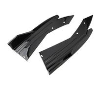 Side Skirt 6pc Universal Car Modification Wind Knife Carbon Fiber Pattern Bumper Diffuser Splitter Fins Body Spoiler Canards Exterior Parts(2pcs black)