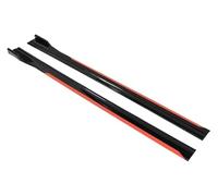 Side Skirt Diffusers Car Side Skirt 8PCS 2m 2.18m Extension Rocker Plate Modification Parts Lip Separator Bumper Sport Style Step(2M Reddish Black)
