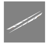 Side Skirt Diffusers For Hyundai For I30 For Line For 30n Sedan GT Car Sticker Door Side Graphics Sport Stripes Decoration Decal Tuning Step(White Gold)