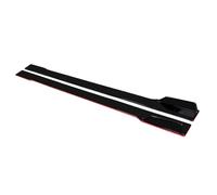 Side Skirt Extension Lip For Mazda MX5 RX8 For Miata 323 626 969 For CX-3 CX-4 For CX-5 78.7" Side Skirt Splitter Spoiler Lip Rocker Panel Extensions Body Kit Side Skirt(Black with Red side)