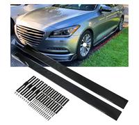 Side Skirt Extension Lip For Mitsubishi For Lancer For Evolution For Eclipse Car Side Skirt Splitter Spoiler Lip Rocker Panel Body Kit Winglet Step(Carbon Fiber)