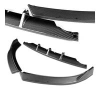 Side Skirt For A4 S4 B8 8K S-Line Quattro Sedan 2007-2011 Car Front Bumper Splitter Lip Diffuser Body Kit Spoiler Guard(Gloss Black)