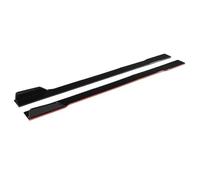 Side Skirt For Benz For CLA For GLA A B Class W117 C117 Universal 2m Car Side Skirt Splitter Winglet Side Wing Bumper Spoiler Lip Skirt Extension Lip(Red)