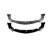 Side Skirt For Benz W213 E260 E300 E43 For AMG 2017-2019 3pcs Car Front Bumper Lip Spoiler Front Bumper Spoiler Lip Splitter Trim(Glossy Black)