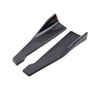 Side Skirt For Peugeot 206 307 407 301 2pcs Universal Car Front Rear Bumper Strip Lip Spoiler Diffuser Splitter Scratch Protector(Silver)