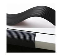 Side Skirt Panel Splitter Lip 100CMx8CM Car Sticker Door Edge Guard Decorative Protective Strips Body Side Skirt Anti-scratch Anti-dirty Protective Glue(2PCS Black)