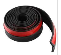 Side Skirt Splitter 2.5M Car Lip Skirt Protector Exterior Mouldings Front Bumper Universal 60mm Width Rubber Strip