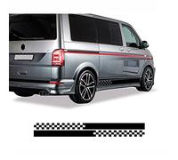 Side skirt stickers 2PCS Car Door Side Skirt Graphic Stripes Decals,For VW,For Transporter Multivan T5 T6 Sticker Accessories