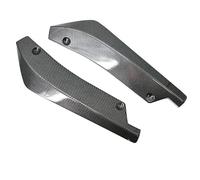 Side Skirt Universal Car Front Rear Bumper Strip Lip Spoiler Splitter Diffuser Scratch Protector Carbon Fiber Winglets Si Skirt Extension(Black)