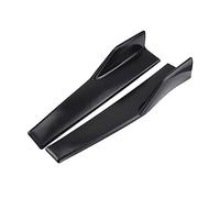 Side Skirts 1 Pair 45cm Universal Car Side Skirt Rocker Splitter Kit Winglet Wing Lip Bumper Black Carbon Fiber Diffuser Extension Panel(Black)