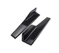 Side Skirts 1 Pair 45cm Universal Car Side Skirt Rocker Splitter Kit Winglet Wing Lip Bumper Black Carbon Fiber Diffuser Extension Panel(Carbon Fiber Look)