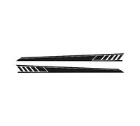 Side Skirts 2 Pcs Car Door Side Stripes Skirt Sticker For Benz W177 A Class For AMG A35 For 4Matic A45 S 2018-Present A220 A250 Car Accessories(Carbon Fiber)