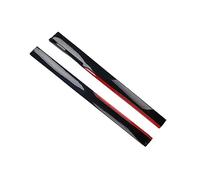 Side Skirts 2400MM 4PCS Red Black Side Skirt Extensions Car Side Skirts Winglet Splitters Lip Universal(Black red)