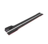 Side Skirts 2M/2.2M Car Universal Extension Rocker Panels Lip Splitters 6PCS Spoiler ABS Skirt(Carbon red 2.2m)