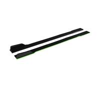 Side Skirts 2m For Benz W205 W204 W203 W211 W212 W213 W117 C117 W176 For AMG For GTR Car Side Skirt Extensions Spoiler Rocker Splitter(Green)