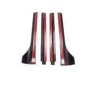 Side Skirts 4Pcs Car Side Skirts Extension Rocker Panels Lip Splitters Spoiler Bumper For Tesla Model Y 2019 2020 2018 2021 2022 Car Accessories(Bright carbon fiber)